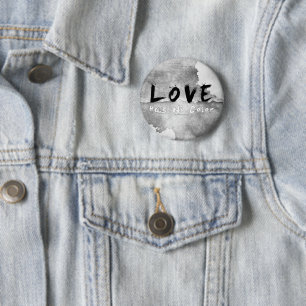 Badge Rond 5 Cm L'amour de SlipperyJoe n'a pas de couleur de peau