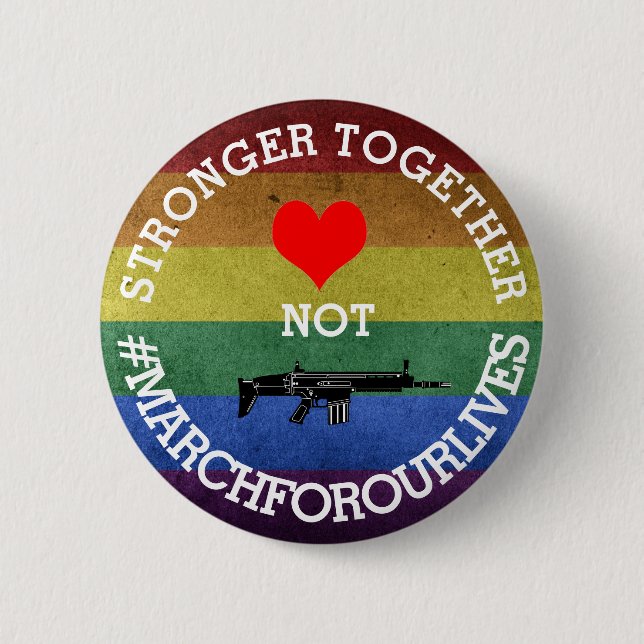 Badge Rond 5 Cm L'amour de StrongerTogether pas lance des (Devant)