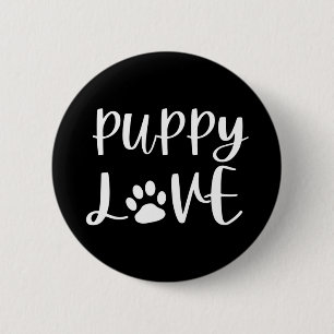 Badge Rond 5 Cm L'amour des chiots