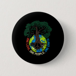 Badge Rond 5 Cm L'amour des femmes pour l'arbre de paix - Protecti