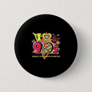 Badge Rond 5 Cm L'amour des femmes pour les années 90 rétro vintag