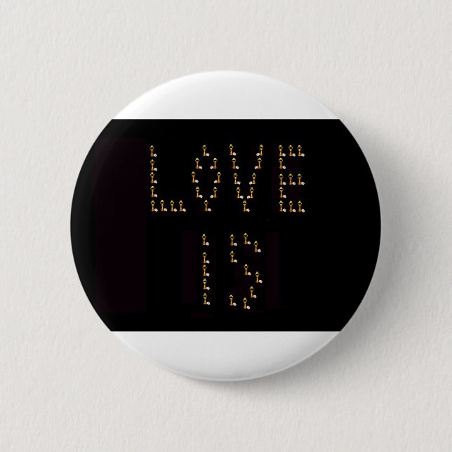 Badge Rond 5 Cm L'amour est (Devant)