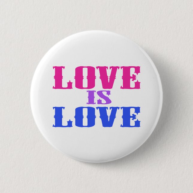 Badge Rond 5 Cm L'amour est amour (Devant)