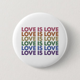 Badge Rond 5 Cm L'amour est amour Gay pride LGBT Ally Rainbow LGBT