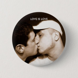 Badge Rond 5 Cm L'amour est bouton d'amour