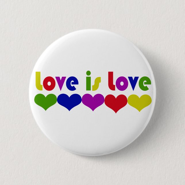 Badge Rond 5 Cm L'amour est l'amour (Devant)