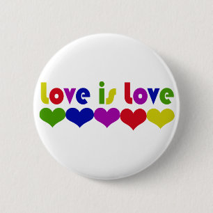 Badge Rond 5 Cm L'amour est l'amour