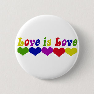 Badge Rond 5 Cm L'amour est l'amour