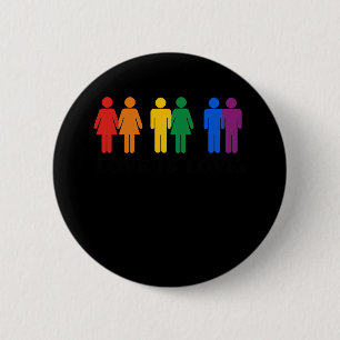 Badge Rond 5 Cm L'amour est l'amour