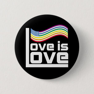 Badge Rond 5 Cm L'amour est l'amour