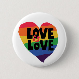 Badge Rond 5 Cm L'amour est l'amour