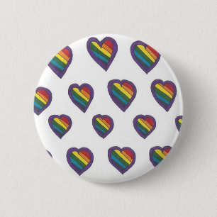 Badge Rond 5 Cm L'amour est l'amour motif de coeur
