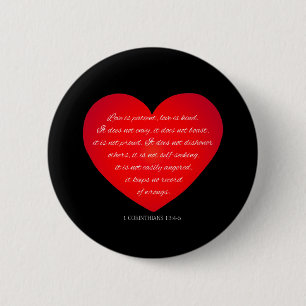 Badge Rond 5 Cm L'amour est une citation du patient Valentine Bo