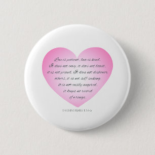 Badge Rond 5 Cm L'amour est une citation du patient Valentine Bo