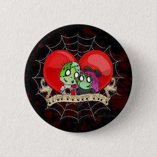 Badge Rond 5 Cm L'amour ne meurt jamais