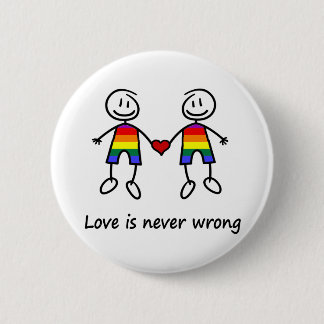 Badge Rond 5 Cm L'amour n'est jamais erroné