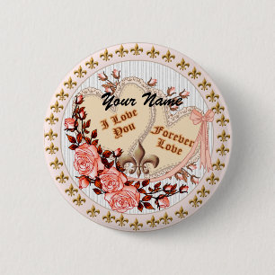 Badge Rond 5 Cm L'amour perpétuel