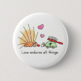 Badge Rond 5 Cm L'amour supporte toutes les choses