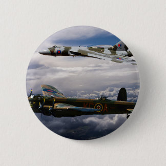 Badge Rond 5 Cm Lancaster et Vulcan XH558
