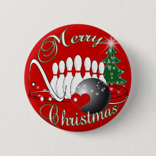 BADGE ROND 5 CM LANCEUR/JOYEUX NOËL DE ROULEMENT
