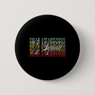 Badge Rond 5 Cm Langage des signes de la brigade 95 Db Perte audit
