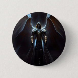 Badge Rond 5 Cm L'ange arc Uriel