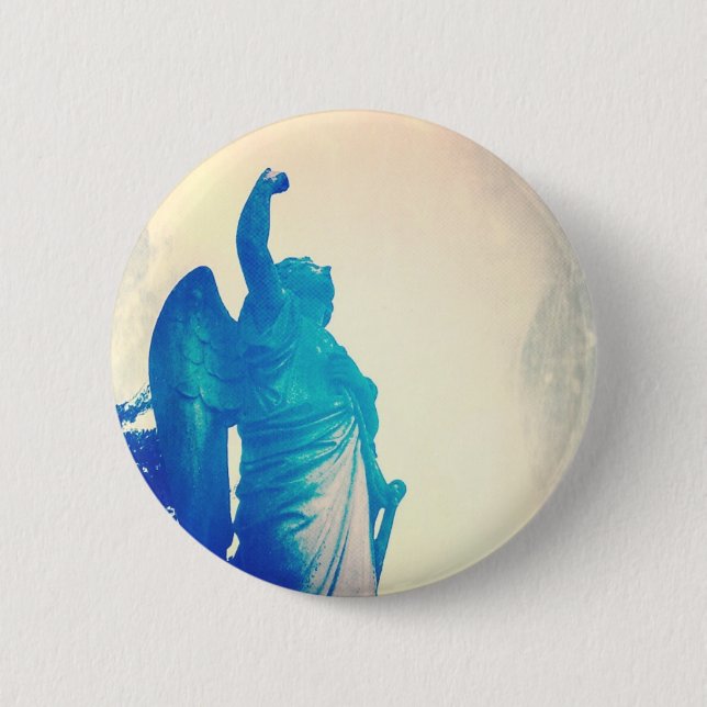 Badge Rond 5 Cm L'ange dans une tempête (Devant)