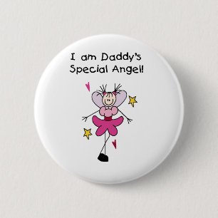 Badge Rond 5 Cm L'ange spécial du papa