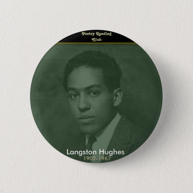 Badge Rond 5 Cm Langston Hughes (Devant)