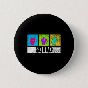 Badge Rond 5 Cm Langue Des Signes À La Main Pour La Fierté Sourde 