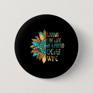 Badge Rond 5 Cm Langue des signes à la main Vivre la vie d'un Sour