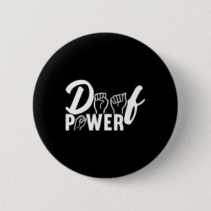 Badge Rond 5 Cm Langue des signes de sensibilisation Langue des si