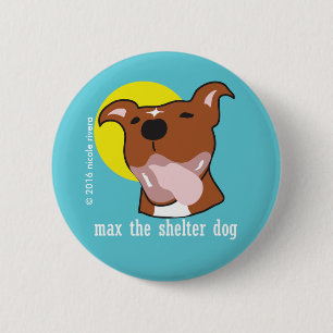 Badge Rond 5 Cm Langue maximum 2 1/4" heureux bouton