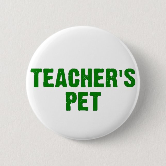 Badge Rond 5 Cm L'animal familier du professeur (Devant)