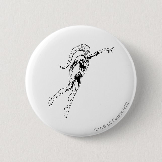 Badge Rond 5 Cm Lanterne bleue 11 (Devant)