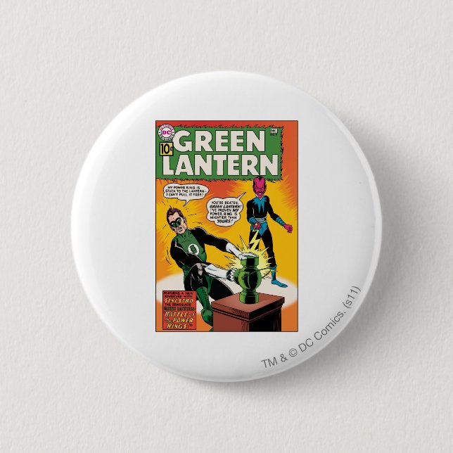 Badge Rond 5 Cm Lanterne et couverture vertes de Sinestro (Devant)