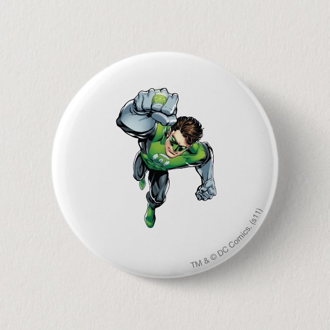 Badge Rond 5 Cm Lanterne verte - comique, augmenter de bras (Devant)
