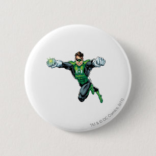 Badge Rond 5 Cm Lanterne verte - comique, regardant en avant