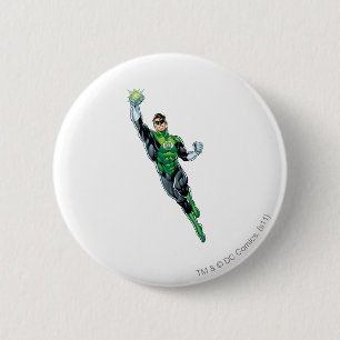 Badge Rond 5 Cm Lanterne verte - comique, volant
