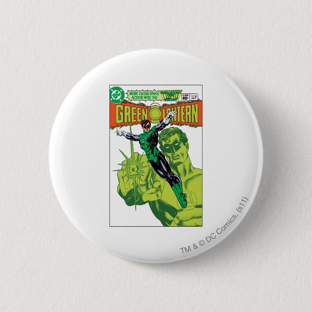 Badge Rond 5 Cm Lanterne verte - couverture comique d'action (Devant)