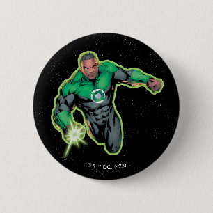 Badge Rond 5 Cm Lanterne verte John Stewart