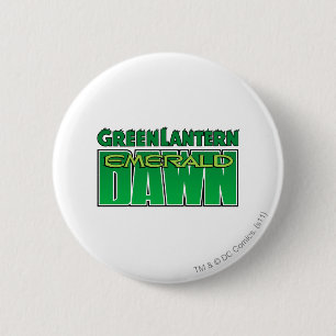 Badge Rond 5 Cm Lanterne verte - logo vert d'aube