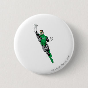 Badge Rond 5 Cm Lanterne verte - volant