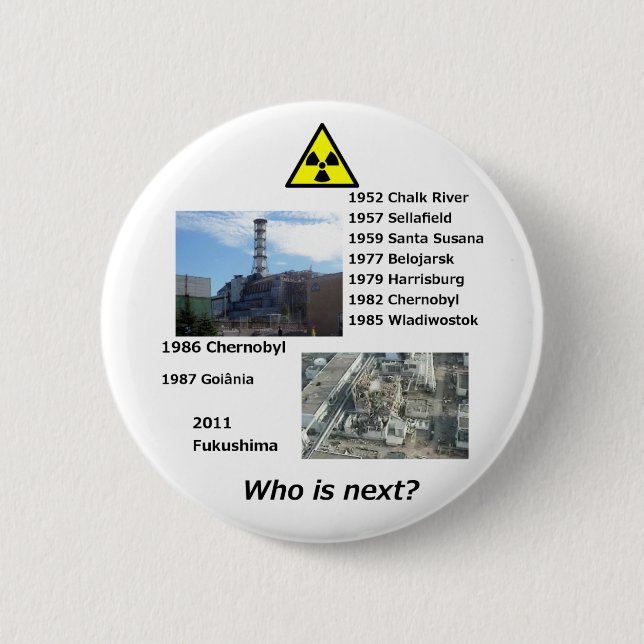 Badge Rond 5 Cm L'anti bouton d'énergie nucléaire "qui est (Devant)