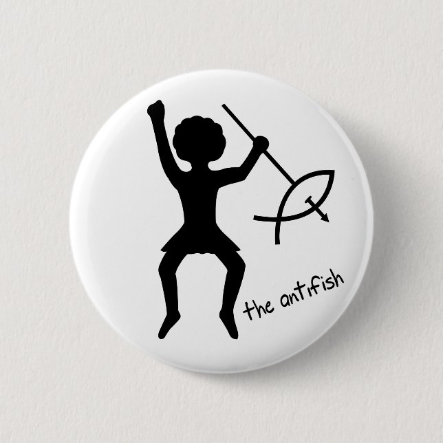 Badge Rond 5 Cm L'Antifish - bouton (Devant)