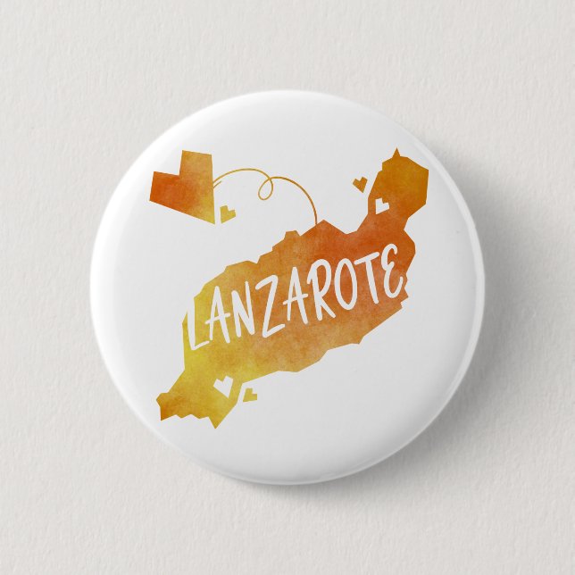 Badge Rond 5 Cm Lanzarote (Devant)