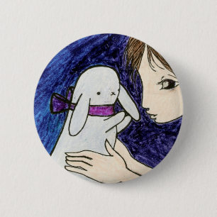 Badge Rond 5 Cm Lapin
