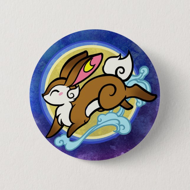 Badge Rond 5 Cm lapin (Devant)