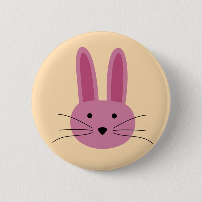 Badge Rond 5 Cm Lapin (Devant)