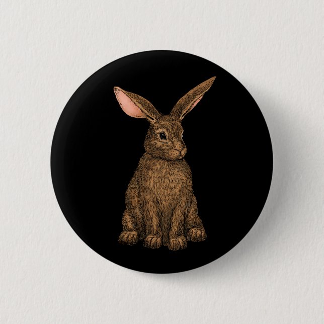 Badge Rond 5 Cm Lapin 3 (Devant)